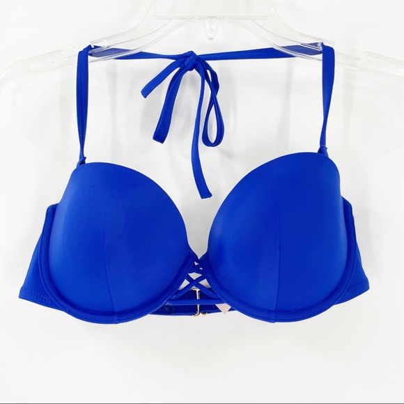 Victoria's Secret Deep Blue Push Up Bikini Top